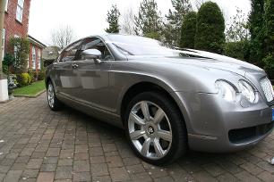 Bentley silver spur wedding car in blackpool